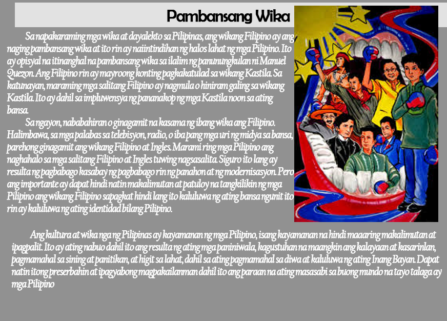 Ang Wika at Kultura ng Pilipino - Blog